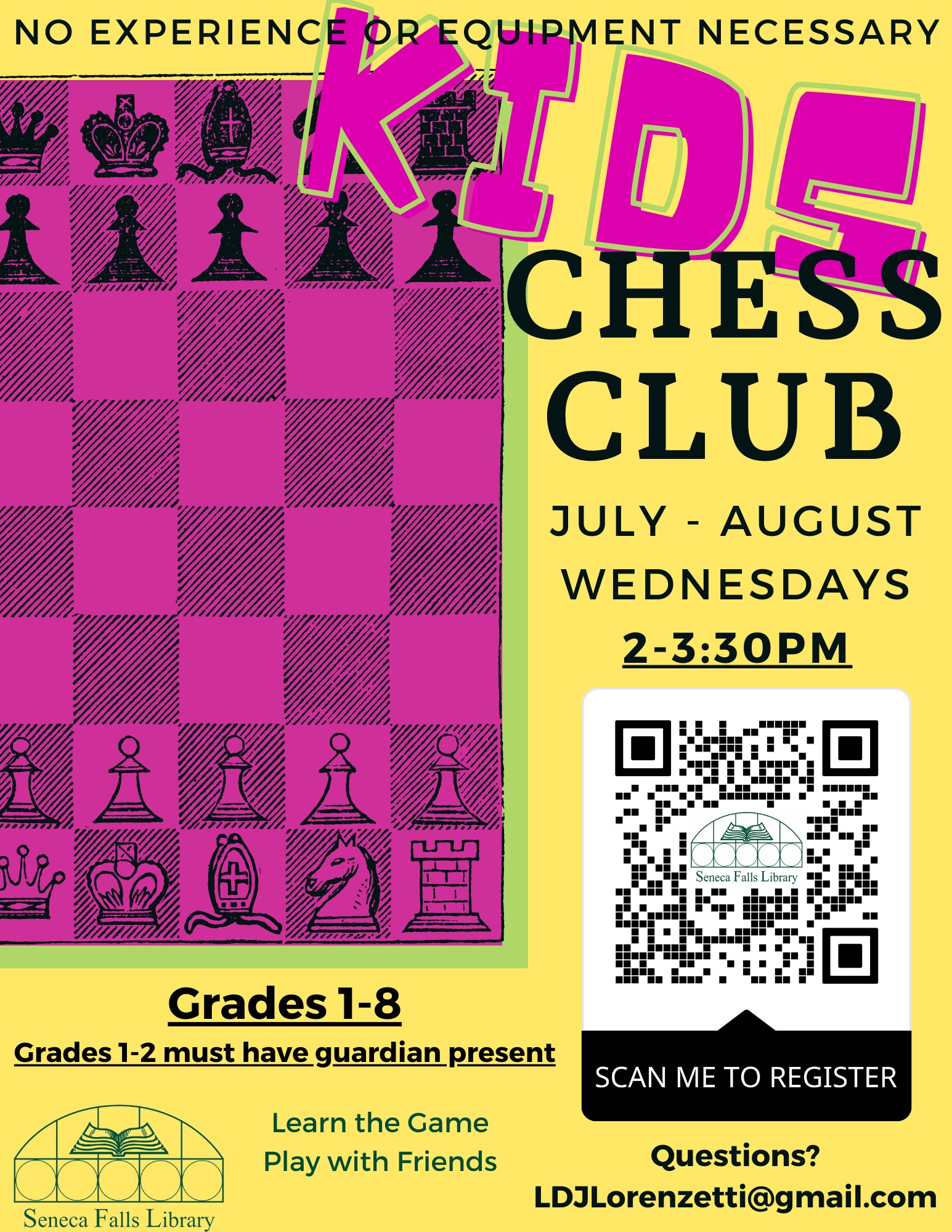 Home School Chess Club - Kingston Library