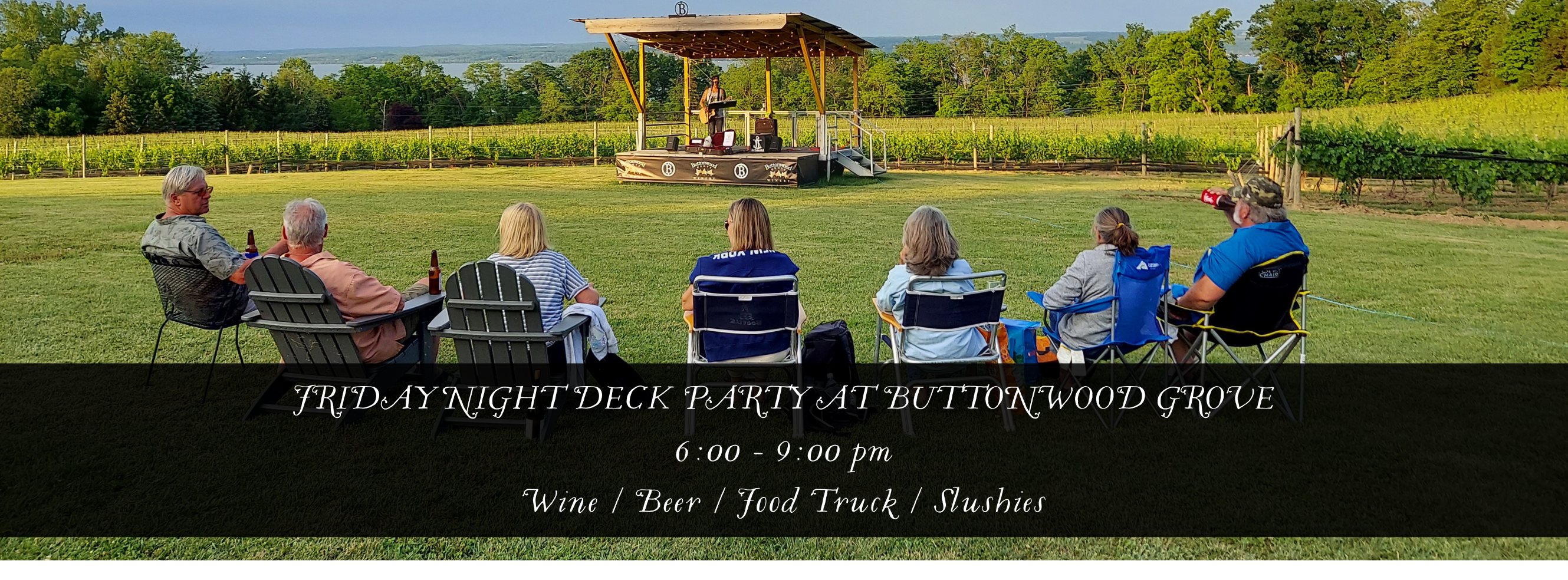 Friday Night Deck Party at Buttonwood Grove!