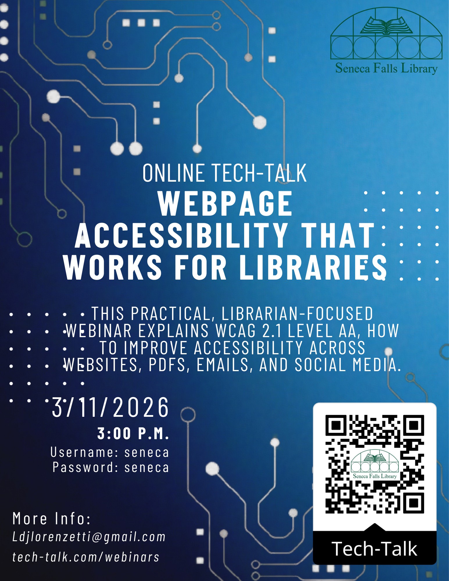 Tech-Talk: Webpage Accessibility That Works for Libraries Tech-Talk: Webpage Accessibility That Works for Libraries