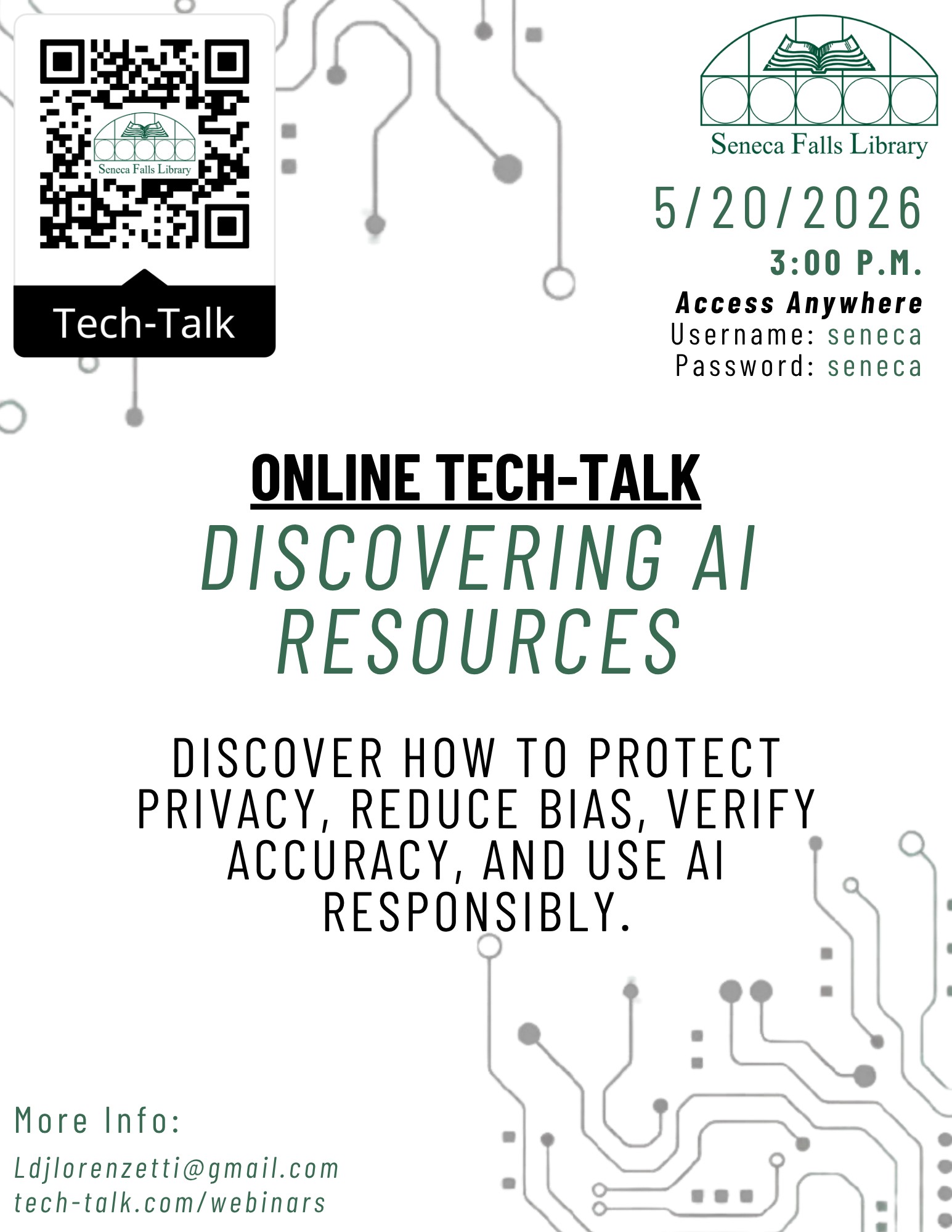 Tech-Talk: Discovering AI Resources webinar (online)