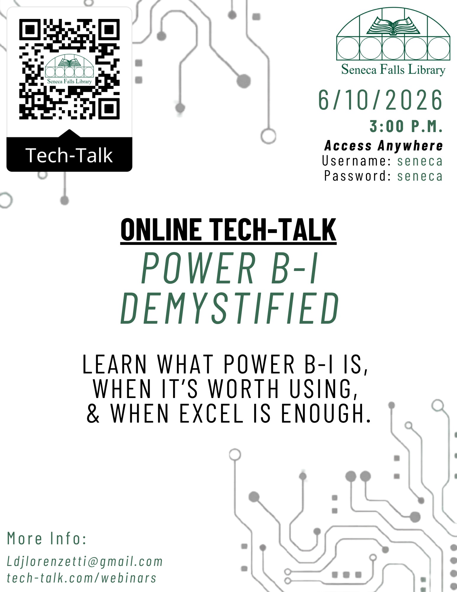 Tech-Talk: Power B-I Demystified (online webinar)