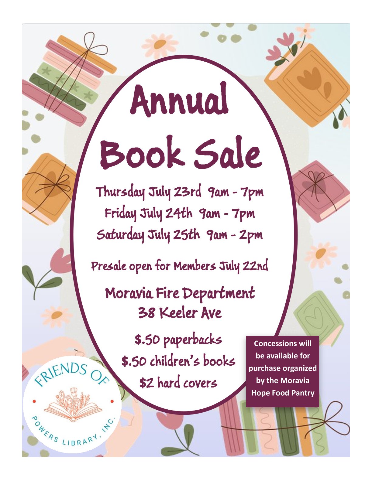 Friends of Powers Library Annual Book Sale
