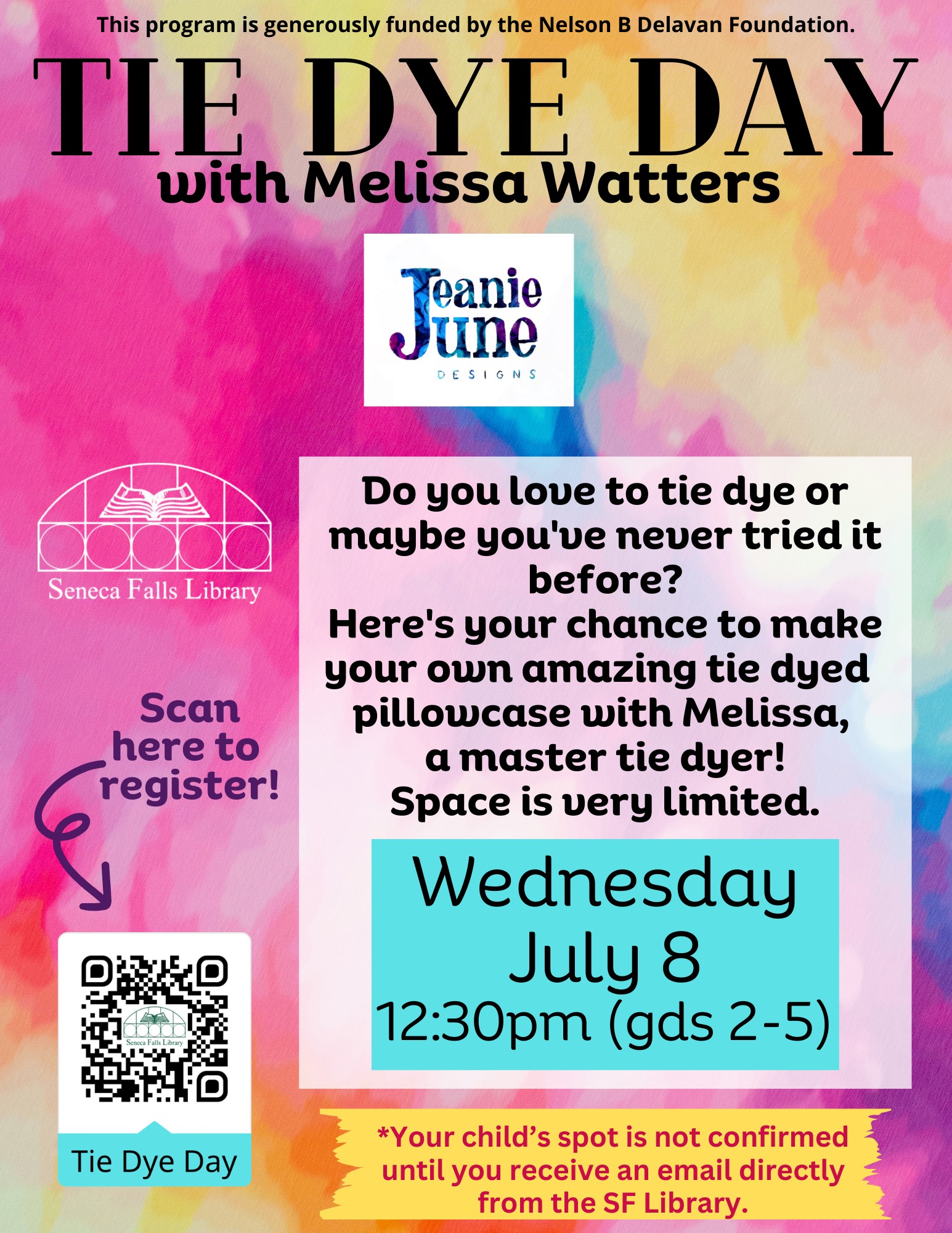 Tie Dye Day (Grades 2-5)