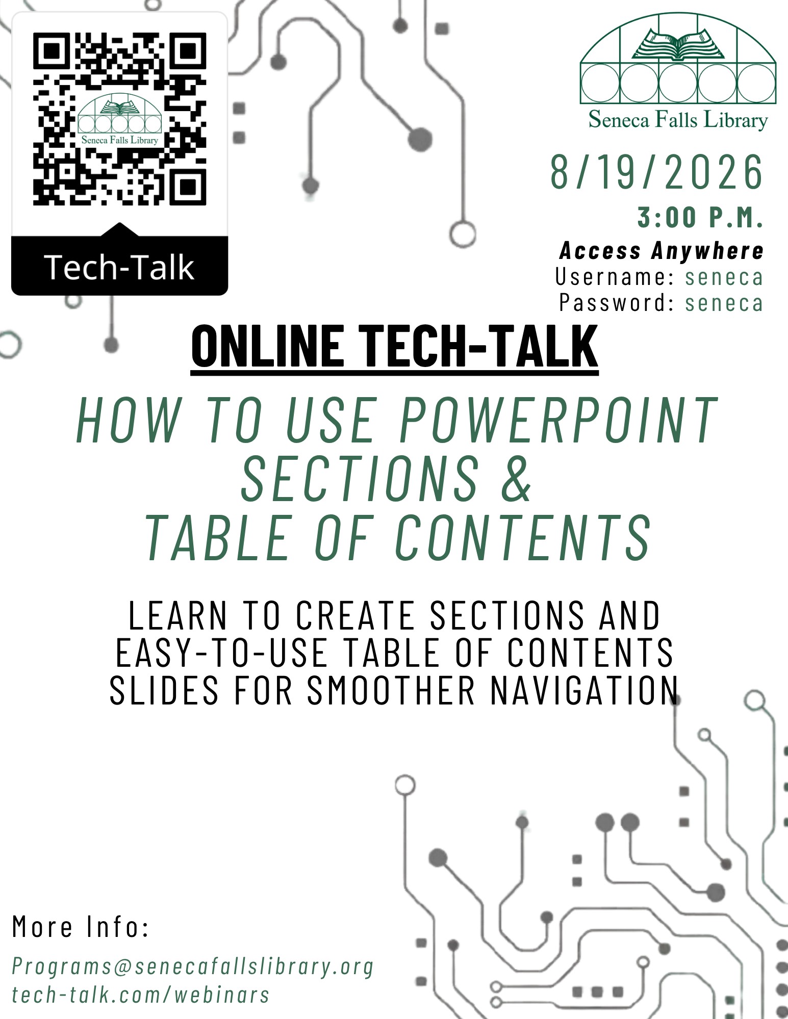 Online Tech Talk: How to Use PowerPoint Sections & Table of Contents